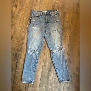 Pistola size 27 ripped skinny jeans high waisted